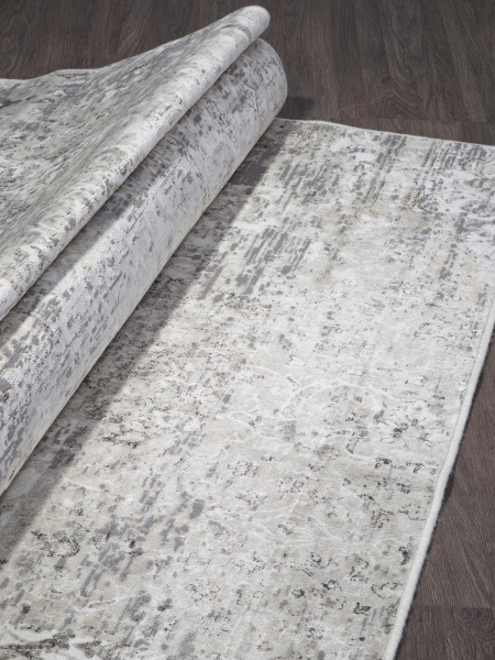 Российский прямоугольный ковёр 13119 CREAM-SILVER-VI