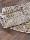 Российский овальный ковёр 17520A BROWN / GREY