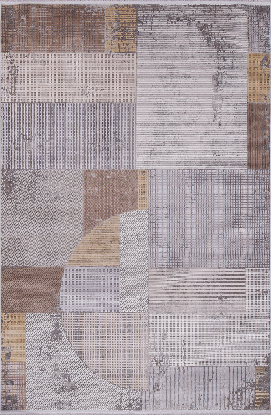 Российский прямоугольный ковёр 20970A GREY / D.GREY