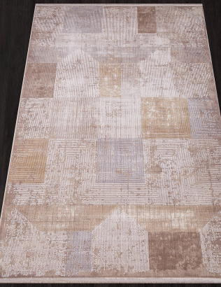 Российский прямоугольный ковёр 21214A D.BEIGE / L.VIZON
