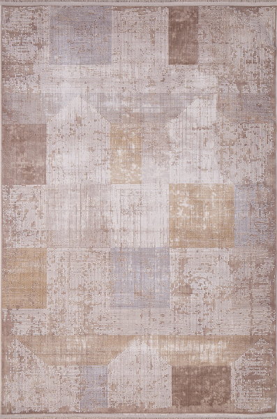 Российский прямоугольный ковёр 21214A D.BEIGE / L.VIZON