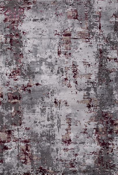 Российский прямоугольный ковёр 23319 950 GREY / PURPLE