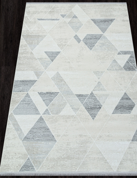 Российский прямоугольный ковёр 26224C CREAM / GREY
