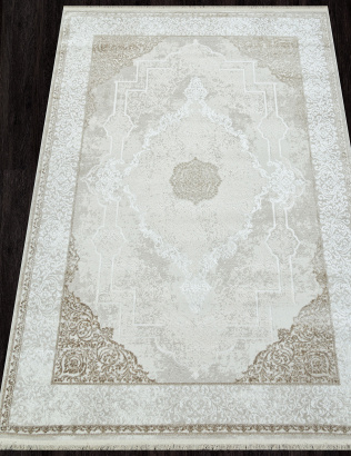 Российский прямоугольный ковёр 26702A CREAM / WHITE