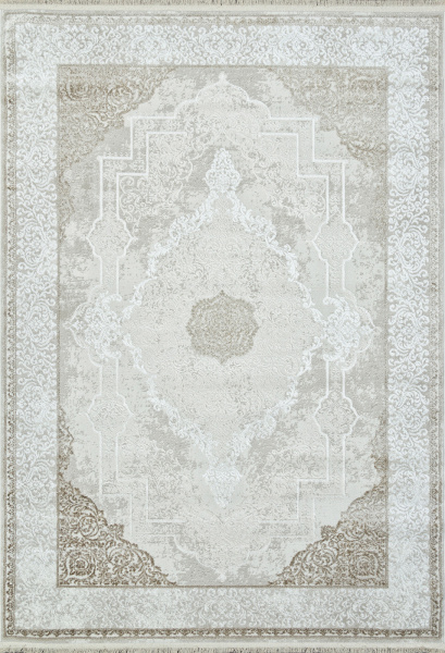 Российский прямоугольный ковёр 26702A CREAM / WHITE