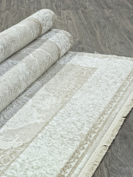 Российский прямоугольный ковёр 26702A CREAM / WHITE