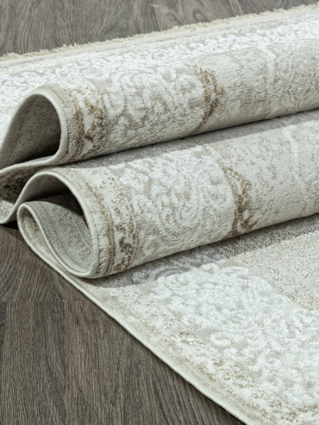Российский прямоугольный ковёр 26702A CREAM / WHITE