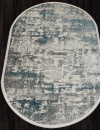 Российский овальный ковёр 26941A GRY / BLUE