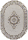 Российский овальный ковёр 27236A CREAM / BLUE