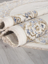 Российский овальный ковёр 27236A CREAM / BLUE