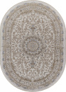 Российский овальный ковёр 27239A CREAM / BLUE
