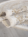 Российский овальный ковёр 27239A CREAM / BLUE
