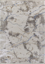 Российский прямоугольный ковёр 27243A GRY / BLUE
