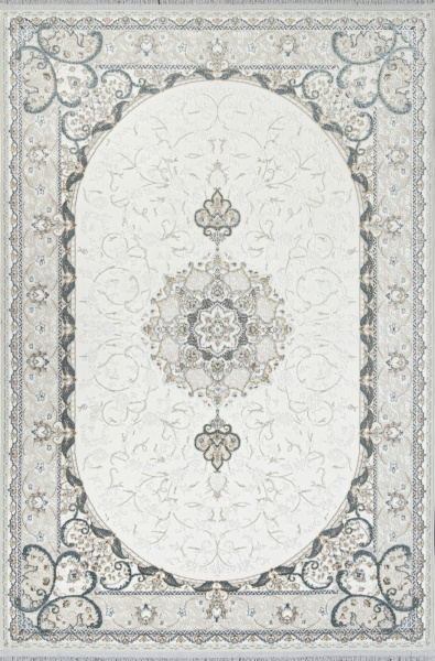 Российский прямоугольный ковёр 29765B CREAM / CREAM
