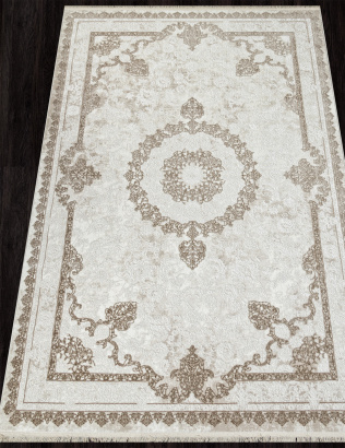 Российский прямоугольный ковёр 30231B BEIGE / L.GREY