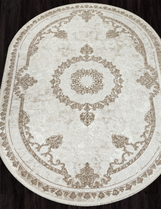 Российский овальный ковёр 30231Y BEIGE / L.GREY