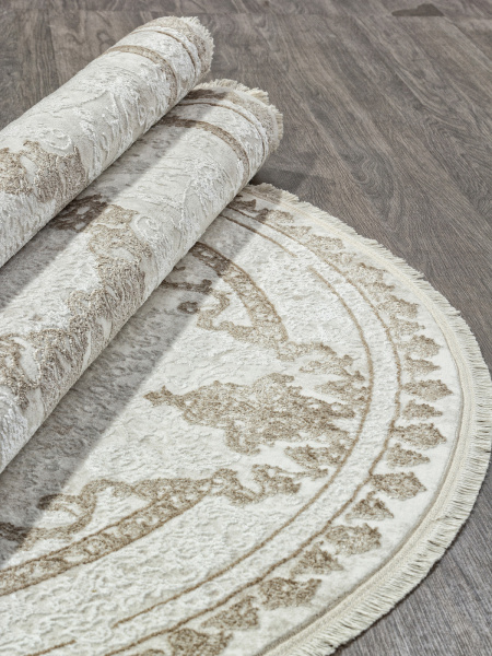 Российский овальный ковёр 30231Y BEIGE / L.GREY