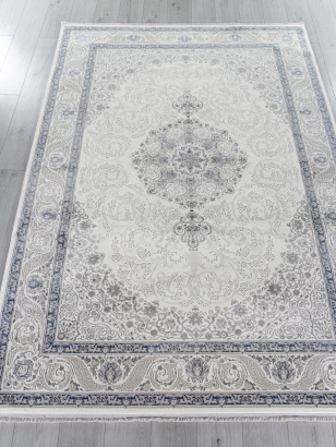 Российский прямоугольный ковёр 31144A CREAM / L.GREY