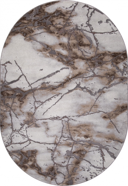 Российский овальный ковёр 3270 GRAY-BEIGE