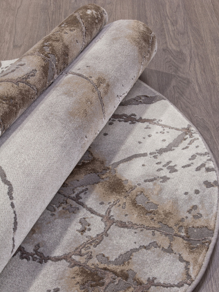 Российский овальный ковёр 3270 GRAY-BEIGE