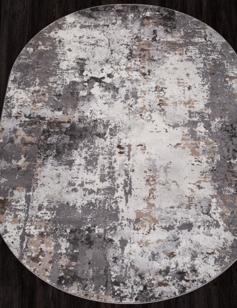 Российский овальный ковёр 3319 GRAY-BEIGE