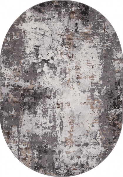 Российский овальный ковёр 3319 GRAY-BEIGE