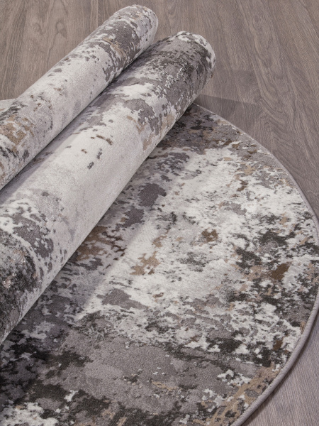 Российский овальный ковёр 3319 GRAY-BEIGE