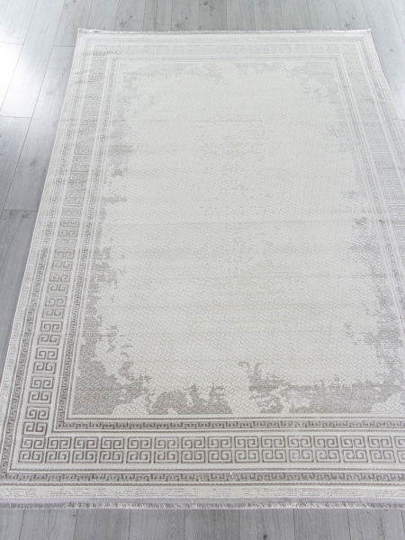 Российский прямоугольный ковёр 33368A CREAM / L.GREY