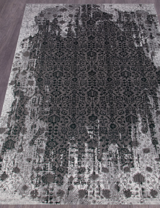Российский прямоугольный ковёр 33370 954 GREY / GREEN