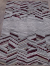 Российский прямоугольный ковёр 33377 950 GREY / PURPLE
