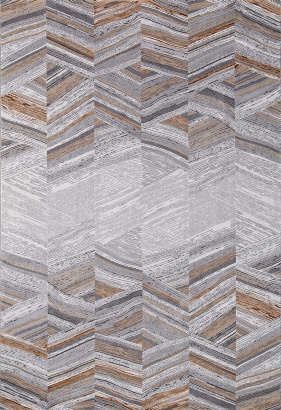 Российский прямоугольный ковёр 33377 968 GREY / GOLD