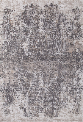 Российский прямоугольный ковёр 33379 970 GRAY / BEIGE