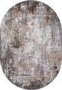 Российский овальный ковёр 3433 GRAY-BEIGE
