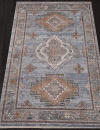 Российский прямоугольный ковёр 35016 030 BLUE
