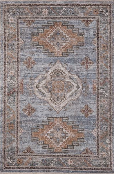 Российский прямоугольный ковёр 35016 030 BLUE