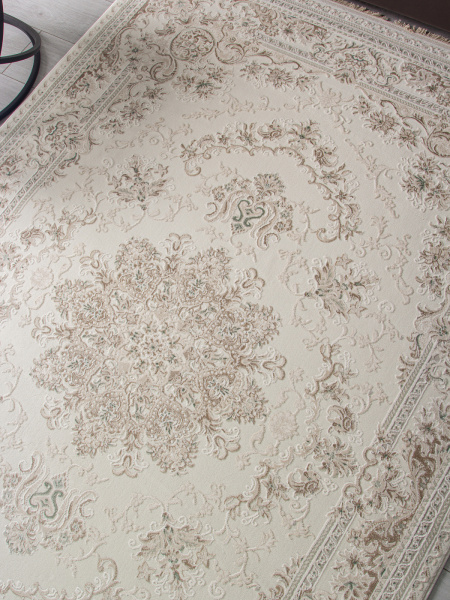 Российский прямоугольный ковёр 35760A CREAM / CREAM