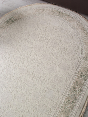 Российский овальный ковёр 35897Y CREAM / CREAM