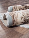 Российский овальный ковёр 4015 L.BLUE-BROWN