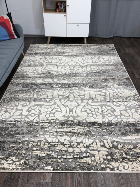 Российский прямоугольный ковёр 4101 BEIGE-GRAY