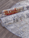 Российский овальный ковёр 5038A COKEN D.GREY / BLUE