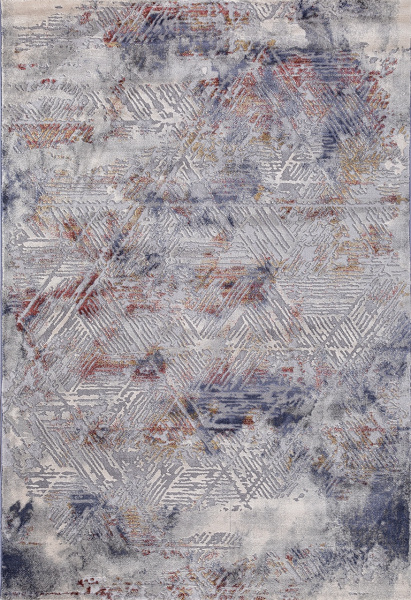 Российский прямоугольный ковёр 5040A COKEN D.GREY / BLUE