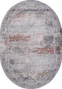 Российский овальный ковёр 5044A COKEN D.GREY / BLUE
