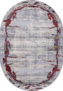 Российский овальный ковёр 5047A COKEN D.GREY / BLUE