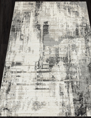 Российский прямоугольный ковёр 61351 095 GREY