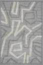 Российский прямоугольный ковёр 6604A L.GRAY / WHITE
