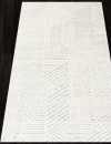 Российский прямоугольный ковёр 6801A WHITE / L.GRAY