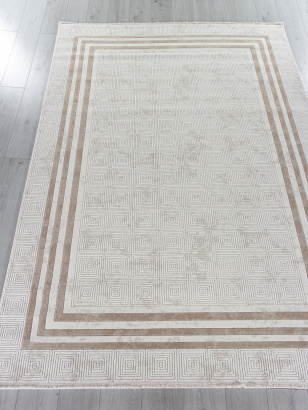 Российский прямоугольный ковёр 71198 071 BEIGE