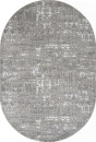 Российский овальный ковёр 8667 GRAY-CREAM