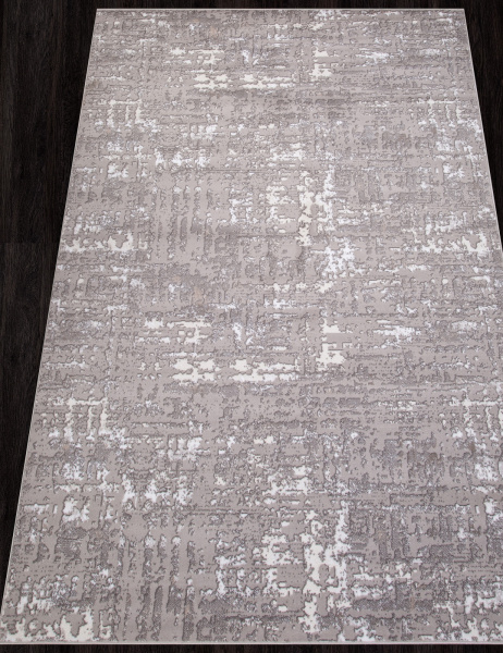 Российский прямоугольный ковёр 8667 GRAY-CREAM