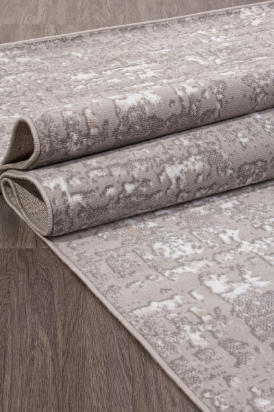 Российский прямоугольный ковёр 8667 GRAY-CREAM